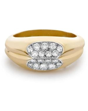 Cartier ダイヤモンド リング 18kイエローゴールド&プラチナ - メタリック