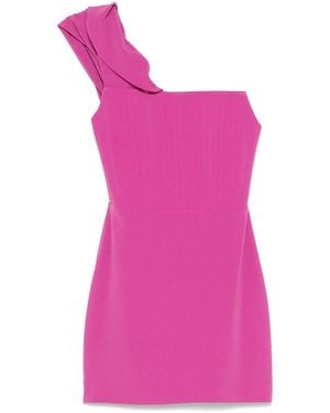 Alex Perry Crepe Corset Mini Dress - Pink