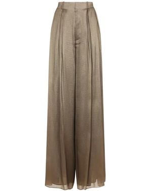 Ralph Lauren Pleated Palazzo Pants - Natural