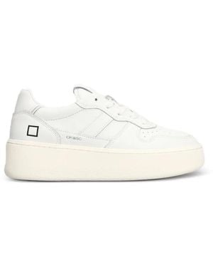 Date Courtplateau-Sneakers - Weiß