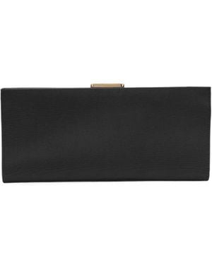 Carolina Herrera Pats Silk Faille Clutch - Black