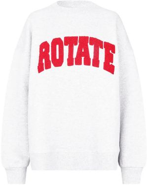 ROTATE BIRGER CHRISTENSEN Logo-Appliqué Jumper - White