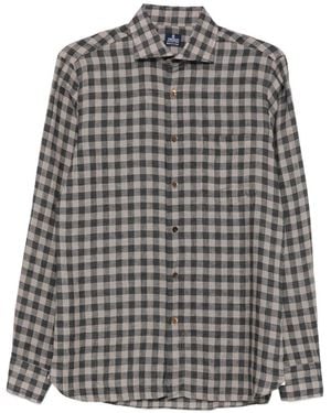 Truzzi Camicia A Quadretti - Grigio