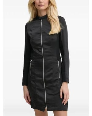 G-Star Zip Front Mini Dress - Black