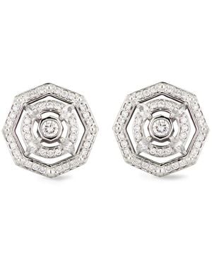 Lark & Berry 18Kt Aerides Diamond Earrings - White