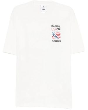 adidas Cotton T-Shirt - White