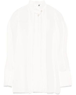 Nissa Appliqué-Detail Blouse - White