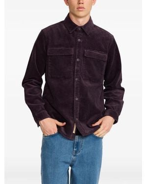 Revolution Corduroy Utility Shirt Jacket - Blue