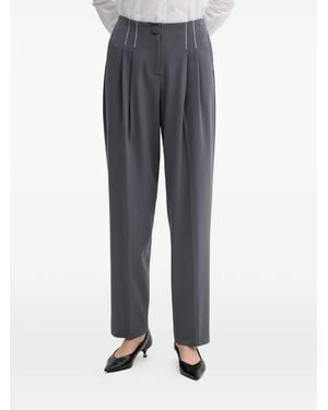 ARMANI EXCHANGE Pleated Trousers - Grey