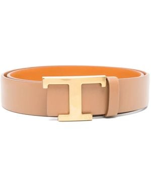 Tod's Logo-Buckle Belt - Brown