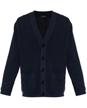 Balmain Vest Met V-Hals - Blauw