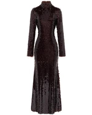 Simon Miller Sculpty Sequin-Embellished Maxi Dress - Black