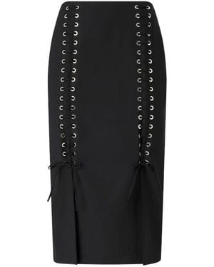 Pinko Gem Midi Skirt - Black