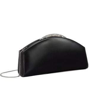 Giuseppe Zanotti Atena Leather Clutch Bag - Black