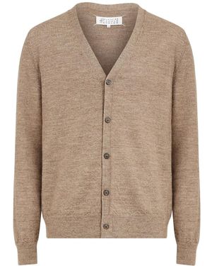Maison Margiela エルボーパッチ カーディガン - ナチュラル
