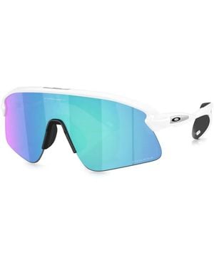 Oakley Geometric Shield-Frame Sunglasses - Blue