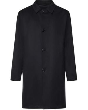 Sartorio Napoli Manteau En Cachemire À Simple Boutonnage - Blue