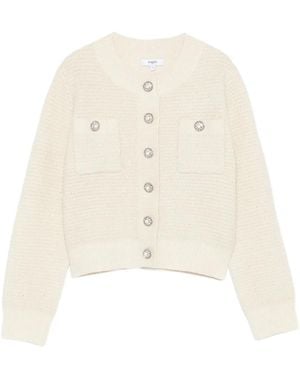 Suncoo Wool-Blend Cardigan - White