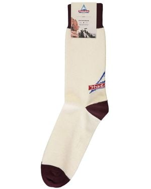 Holubar X Inthebox Logo-Jacquard Socks - White