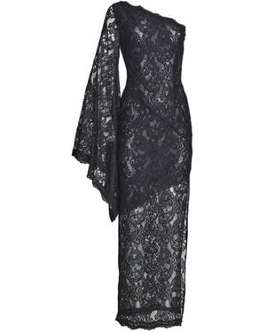 Axel 113 Lilith One-Shoulder Lace Dress - Black