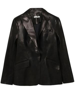 Jonathan Simkhai Iressa Leather Blazer - Black