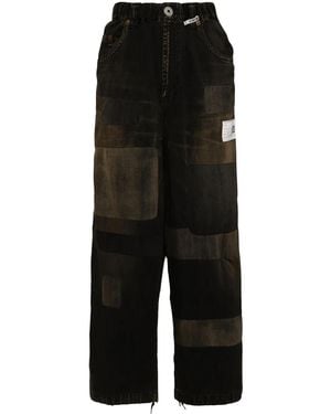 Maison Mihara Yasuhiro Patchwork Jeans - Black