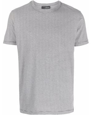 Lardini ストライプ Tシャツ - ブラック