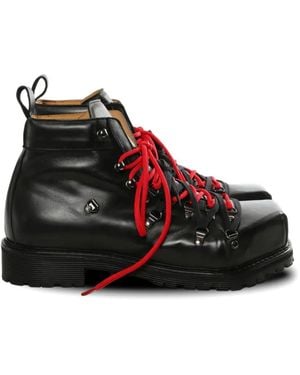 Magliano Teknival Monster Square-Toe Lace-Up Boots - Black