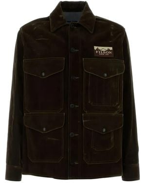 Junya Watanabe Chaqueta con diseño patchwork de x Filson - Negro