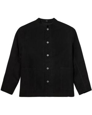 TAIGA TAKAHASHI Veste Lot.307 À Col Officier - Black