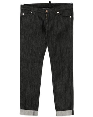 DSquared² Turn-Up Jeans - Black