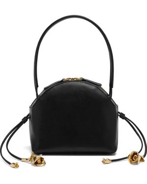 Erdem Mini Flora Leather Tote Bag - Black