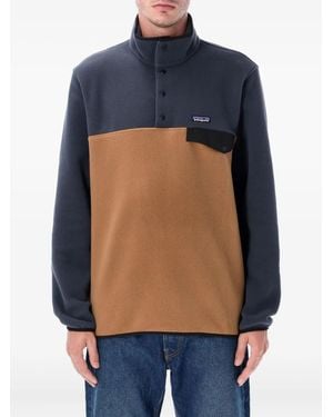 Patagonia Sweat Bicolore À Manches Longues - Blue