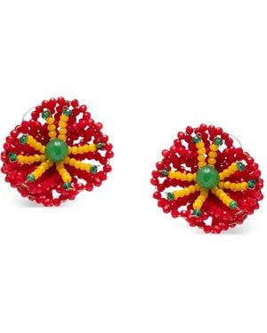 Rosantica Codette Beaded Earrings - Red