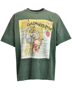 SAINT Mxxxxxx X Cactus Plant Flea Market グラフィック Tシャツ - グリーン