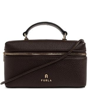 Furla Camelia Micro Leather Mini Bag - Black