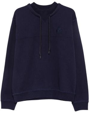 Isabel Marant Pantaloni Sportivi Con Coulisse E Logo Ricamato - Blu