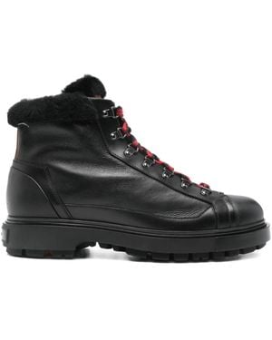 Santoni Stivali Stringati - Nero