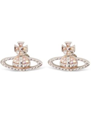 Vivienne Westwood Mayfair Relief Orb Earrings - White
