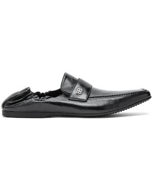 Balenciaga Palermo Bb Logo-Plaque Loafers - White
