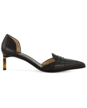 Tom Ford 85mm Leather Pointed-toe Pumps - ブラック