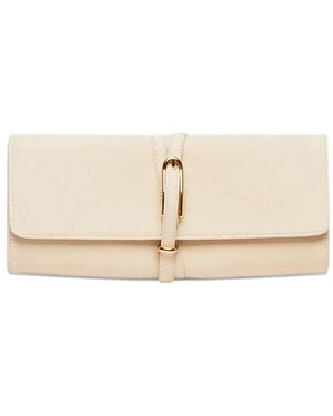 Liffner Rectangular Strap Clutch Bag - Natural