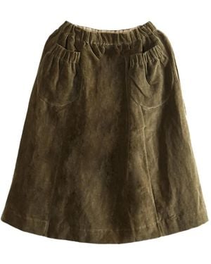 Casey Casey Ghost Pocket-detail Elastic-waist Midi Skirt - グリーン