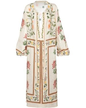 Agua Bendita Zircon Bisutería Midi Dress - Natural