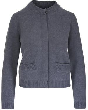 Vince Front-Pocket Cardigan - Blue