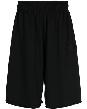 Vetements Pantalones Cortos Con Logo Bordado - Negro