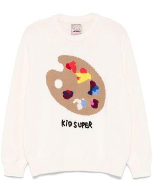 Kidsuper Paint Palette Jumper - White