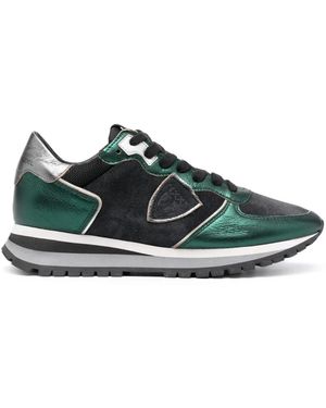 Philippe Model Trpx Leather Low-Top Trainers - Green