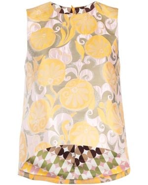 La DoubleJ La Scapa Jacquard Top - Yellow