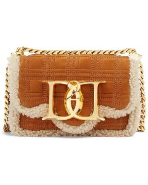 DSquared² Quilted Suede Shoulder Bag - Brown